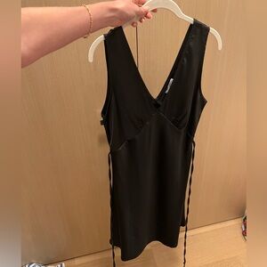 Pepper mayo black mini dress